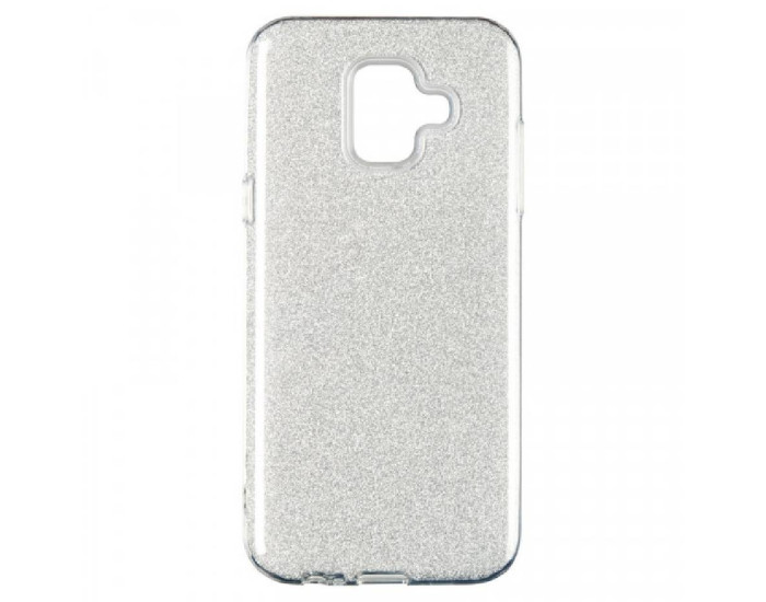 Чехол-силикон Remax Glitter Samsung A600 A6 - 2018 Silver