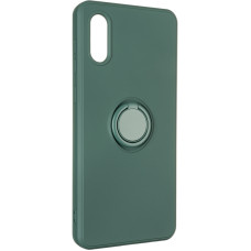 Чохол-силікон Gelius Ring Holder Case Samsung A022, A02 Dark Green