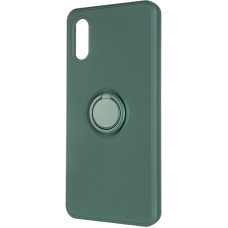 Чохол-силікон Gelius Ring Holder Case Samsung A022, A02 Dark Green