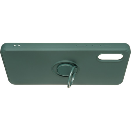 Чехол-силикон Gelius Ring Holder Case Samsung A022, A02 Dark Green