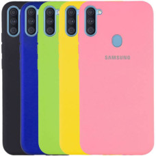 Чехол-силикон оригинал Full Soft Matte Samsung A115 A11 / M115 M11 Blue