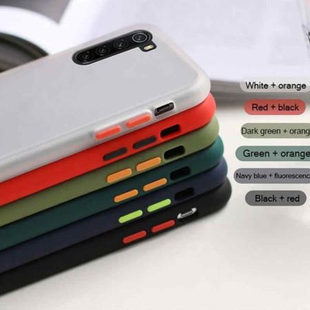 Чехол-силикон Gingle Matte Case Xiaomi Mi10 Lite Green/Orange