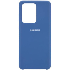 Чехол-силикон оригинал Full Soft Matte Samsung G988 S20 Ultra Navy Blue