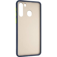 Чехол-силикон Gelius Bumper Mat Samsung A215 A21 Black