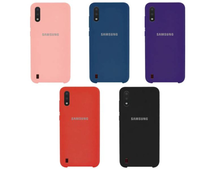 Чехол-силикон оригинал Full Soft Case Samsung A015 A01 Blue