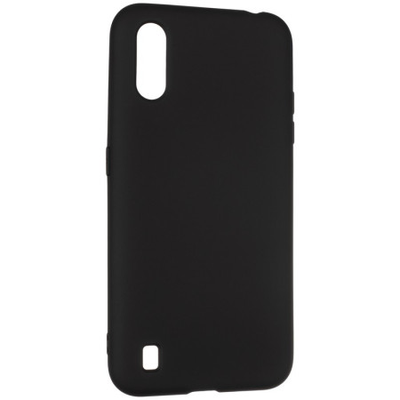 Чехол-силикон оригинал Full Soft Case Samsung A015 A01 Black (Класс B)