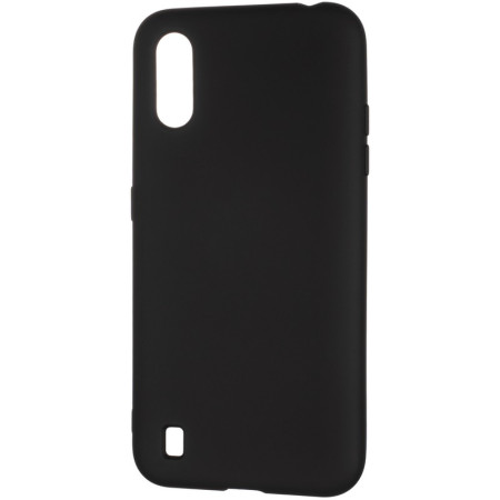 Чехол-силикон оригинал Full Soft Case Samsung A015 A01 Black (Класс B)