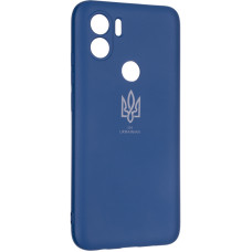 Чехол-силикон Full Soft Case (Ukrainian) Xiaomi Poco C50 Blue
