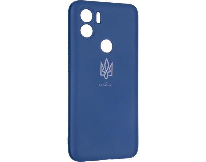 Чехол-силикон Full Soft Case (Ukrainian) Xiaomi Poco C50 Blue