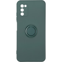 Чехол-силикон Gelius Ring Case Samsug A035, A03 Dark Green