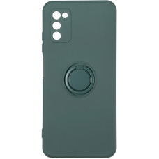 Чехол-силикон Gelius Ring Case Samsug A035, A03 Dark Green