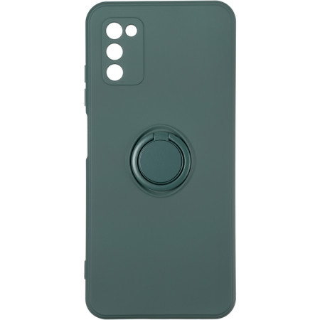 Чехол-силикон Gelius Ring Case Samsug A035, A03 Dark Green