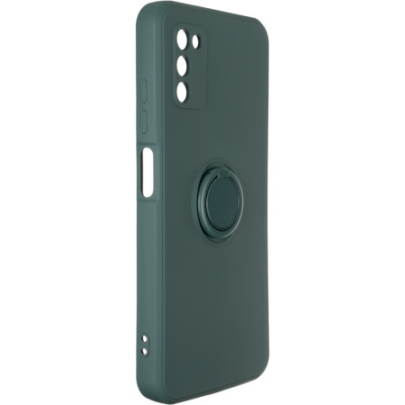 Чехол-силикон Gelius Ring Case Samsug A035, A03 Dark Green