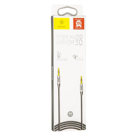 Кабель AUX Baseus M30 Yiven Black with Silver