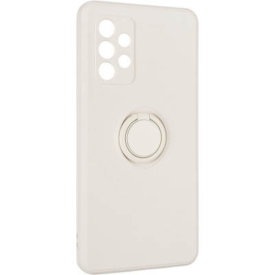 Чохол-силікон Gelius Ring Holder Case для Samsung A525 (A52) Ivory White