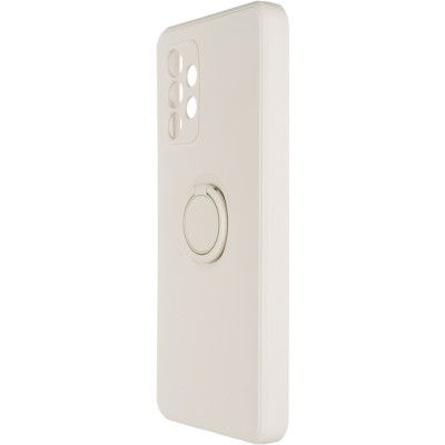 Чохол-силікон Gelius Ring Holder Case для Samsung A525 (A52) Ivory White