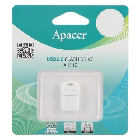 Флешка USB Apacer 32GB AH116 (Белый / White)