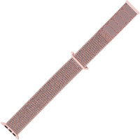 Ремешок для Apple Watch 38/40 mm Nylon Sport Loop (Розовый / Pink Sand)