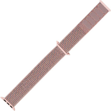 Ремешок для Apple Watch 38/40 mm Nylon Sport Loop (Розовый / Pink Sand)