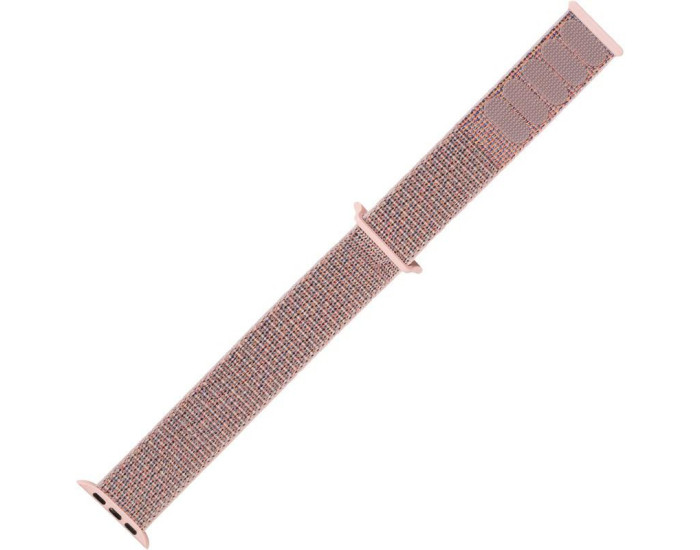 Ремешок для Apple Watch 38/40 mm Nylon Sport Loop (Розовый / Pink Sand)