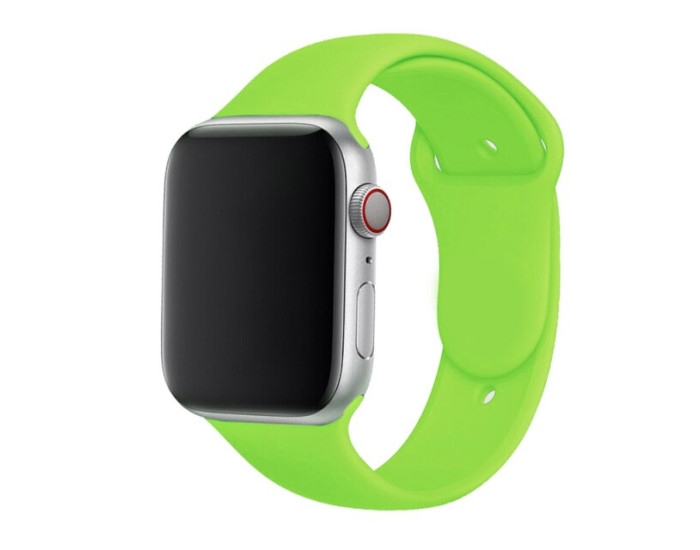 Силиконовый ремешок для Apple Watch Series 38/40 mm (Зеленый / Green)