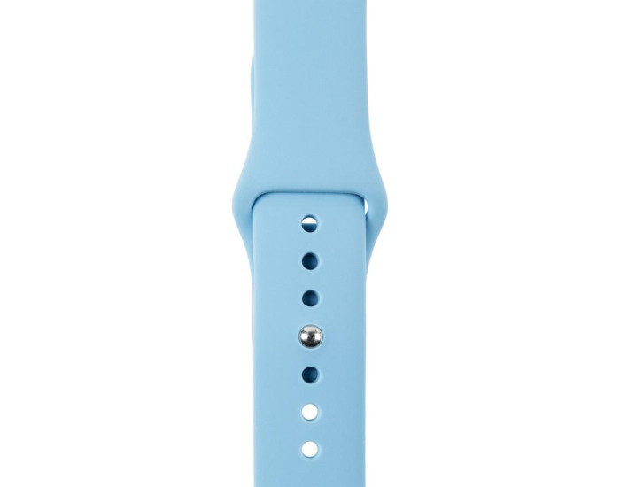 Силиконовый ремешок для Apple Watch Series 38/40 mm (Голубой / Light Blue)