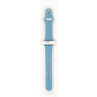 Силіконовий Ремінець для Apple Watch Series 38/40 mm (Блакитний / Light Blue)