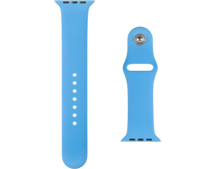 Силиконовый ремешок для Apple Watch Series 42/44 mm (Голубой / Ocean Blue)