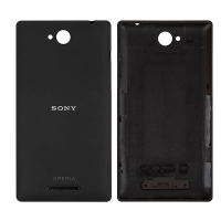 Задняя панель корпуса для Sony C2305 S39h Xperia C, черная (Класс B)