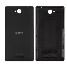 Задняя панель корпуса для Sony C2305 S39h Xperia C, черная (Класс B)