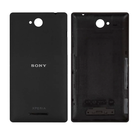 Задняя панель корпуса для Sony C2305 S39h Xperia C, черная (Класс B)