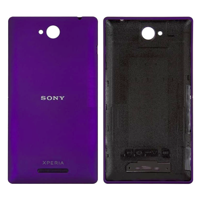 Задня панель корпуси для Sony C2305 S39h Xperia C, фіолетова