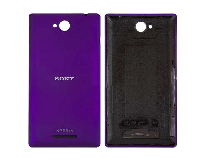 Задняя панель корпуса для Sony C2305 S39h Xperia C, фиолетовая