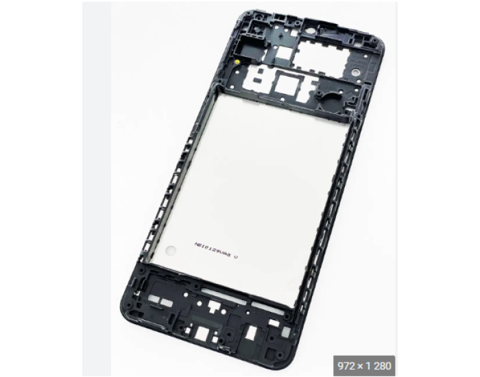 Рамка кріплення дисплея Samsung A12 A127F, чорна
