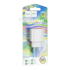 Сетевое зарядное устройство Hoco C109A Finger 1USB (18W/QC3.0) White