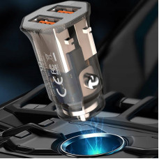 Автомобильное зарядное устройство XO CC49 2.4A 2USB Brown