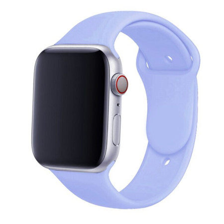 Силиконовый ремешок для Apple Watch Series 42/44 mm (Фиолетовый / Lilac)