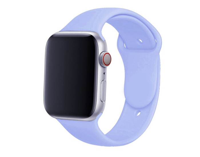 Силиконовый ремешок для Apple Watch Series 42/44 mm (Фиолетовый / Lilac)