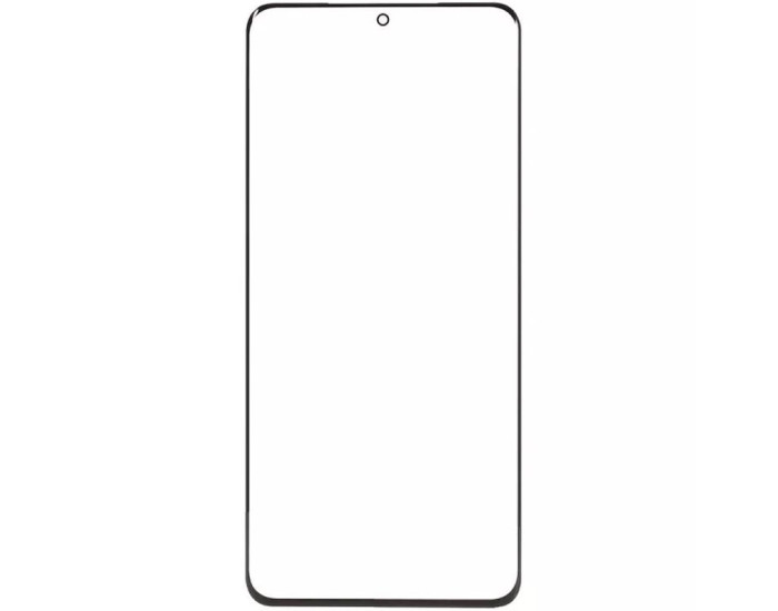 Стекло фронтальное Samsung G985 S20 Plus, черное