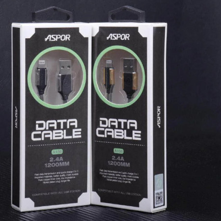 Кабель USB Aspor A156 lightning (1.2m)