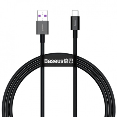 Кабель USB Baseus Superior Series Fast Charging Data Cable USB to Type-C (66W/1m) (CATYS-01) Black (Класс А)