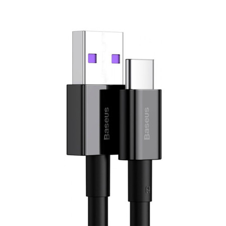 Кабель USB Baseus Superior Series Fast Charging Data Cable USB to Type-C (66W/1m) (CATYS-01) Black (Класс А)