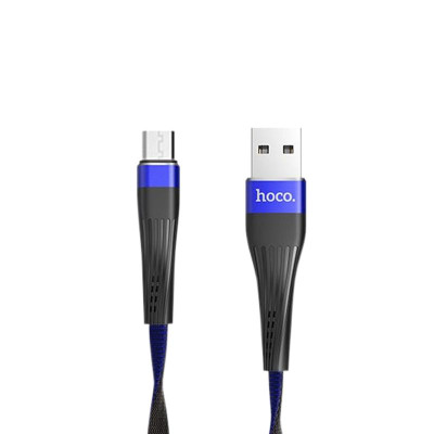 Кабель USB Hoco U39 Slender Micro, Black/Blue