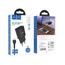 Мережеве зарядний пристрій Hoco C88A (2USB / 2.4A) з кабелем MicroUSB чорний