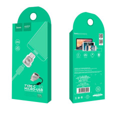 Переходник Hoco UA8 Micro to Type-C, Pearl nicke