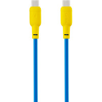 Кабель USB Gelius Full Silicon GP-UCN001CC Type-C/Type-C Yellow/Blue