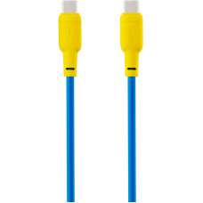 Кабель USB Gelius Full Silicon GP-UCN001CC Type-C/Type-C Yellow/Blue