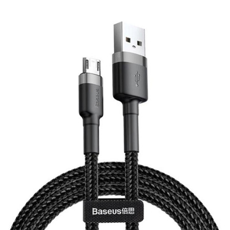 Кабель USB Baseus Cafule MicroUSB (CAMKLF-BG1) (1m) (черный \ Black) (Класс B)