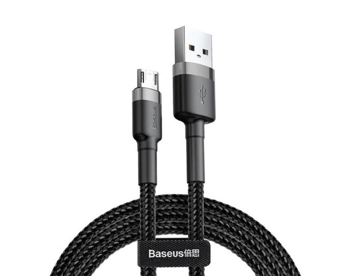 Кабель USB Baseus Cafule USB to Micro (2A/1m) Gray/Black (CAMKLF-BG1)