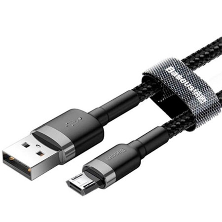 Кабель USB Baseus Cafule MicroUSB (CAMKLF-BG1) (1m) (черный \ Black) (Класс B)